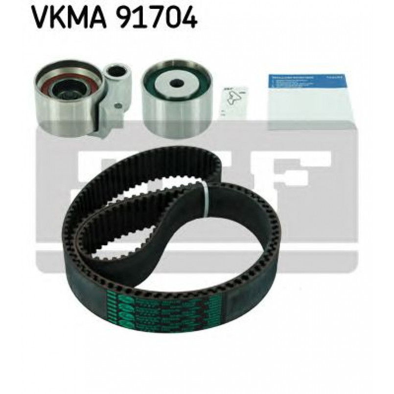 VKMA 91704 SKF Комплект (ремінь+ролики)
